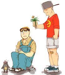 Kid Engi And Kid Solly Helmet Party Team Fortress 2 Team Fortess 2