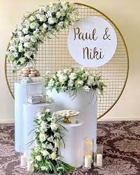 Atest Stage Background Large Geometric Pillar Flower Stand Wedding Ornaments Senyu1720 W Wedding Stage Decorations Stage Decorations Wedding Table Decorations