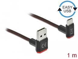 It is not meant to be used as a displayport or to connect any other type of display receptacle. Delock Products 85276 Delock Easy Usb 2 0 Cable Type A Male To Usb Type C Male Angled Up Down 1 M Black