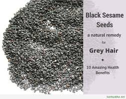 I tried if before ever knowing it could turn gray hair black.it was just something i noticed it did. Black Sesame Seeds A Natural Remedy For Grey Hair 10 Amazing Health Benefits Hair Buddha Seeds Benefits Black Sesame Seeds Thick Hair Remedies