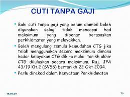 Makanya dikasihnya saat mau hari raya. Surat Permohonan Cuti Tanpa Gaji Swasta Surasm