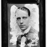 A black and white photo of a man wearing a hat. America during Great  Depression and World War Two. FSA