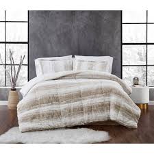 2pc Twin Twin Extra Long Snow Leopard Comforter Set Tan Christian Siriano Target