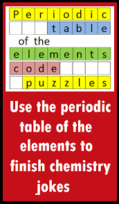 Periodic Table Of The Elements Chemistry Science Puzzle Chemist Jokes Chemistry Periodictable Periodic Table Creative Lesson Plans Middle School Curriculum