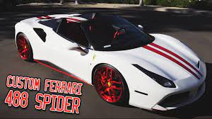 It was based on the ferrari 488 spider, though it had unique exterior styling and more power. Here In My Garage My Custom Ferrari 488 Spider Youtube