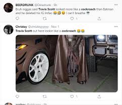 Tickets on sale today, secure your seats now, international tickets 2021 Travis Scott Deleted His Instagram After Fans Compared Him To A Cockroach Over His Costume For Halloween