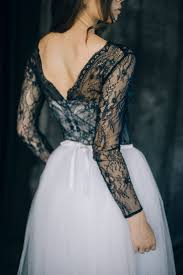 Black And Blue Wedding Dress Wedding Dress Spring Night Navy Blue Lace And White By Lilubridal Black Wedding Dresses Navy Blue Wedding Dress Wedding Dresses Lace