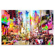 Hitta stockbilder i hd på amerika och miljontals. Leinwand Bild Abstrakt New York City Deko Wandbilder Kunstdruck Amerika Canvas