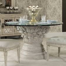 Jessica mcclintock romance is a line of absolutely breathtaking furniture that will give your home a sultry aire as if it was plucked from a harlequin novel. American Drew Jessica Mcclintock Boutique Round Glass Dining Table Walmart Com Walmart Com