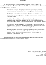 A sabbatical can provide the time required to assess your personal and professional life, complete career, and educational goals that were put on the back burner and reevaluate your career. Preparing Sabbatical Leave Applications A Guide For Faculty Pdf Free Download