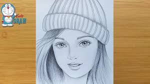 You'll find the famous mario and sonic, as well as characters from newer games like fortnite, angry birds, skylander. How To Draw A Girl Wearing Winter Cap For Beginners Pencil Sketch Bir Kiz Nasil Cizilir Youtube
