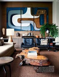 One Room Inspiration A Masculine Vintage Study Coco Kelley Living Room Decor Modern Mid Century Modern Living Room Decor Mid Century Modern Living Room