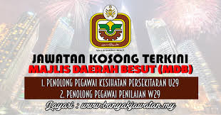 Klik sini untuk permohonan dan maklumat lanjut. Jawatan Kosong Di Majlis Daerah Besut Mdb 2 February 2017 Kerja Kosong 2021 Jawatan Kosong Kerajaan 2021