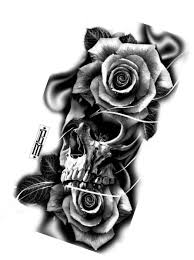 Tattooideashombre Skull Rose Tattoos Sleeve Tattoos Rose Tattoos For Men