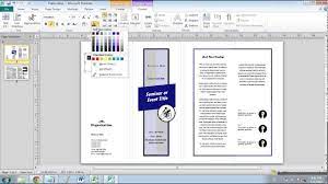 Cara Membuat Brosur Di Microsoft Publisher 2010 Youtube