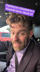 Josh Locke Spotted at Baseball Game