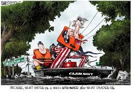 A 'cajun navy' of makeshift boats is mounting its own dunkirk to rescue victims of harvey. Cajun Navy Hurricane Harvey Michael P Ramirez America S Premiere Editorial Cartoonist