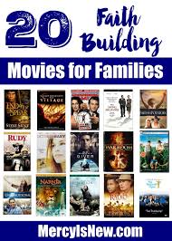 But even if it's just you deciding what to watch, putting on a favorite childhood movie and escaping a bit can feel good too. 20 Faith Building Movies For Family Discussions His Mercy Is New Christian Family Movies Movies Faith Based Movies