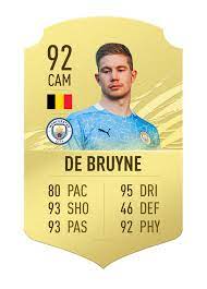 Kevin de bruyne is a belgian professional football player who best plays at the center attacking midfielder position for the manchester city in the premier league. De Bruyne In Fifa 21 Etorr