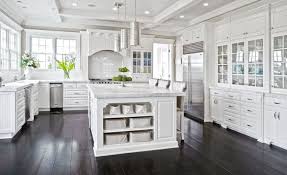The natural blonde wood of this floor accents the white cabinet, while contrasting the bright warm wood. 45 Luxurious Kitchens With White Cabinets Ultimate Guide Designing Idea