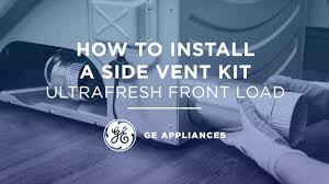 Dryer side vent conversion from back to the side. Ultrafresh Front Load How To Install A Side Vent Kit Youtube