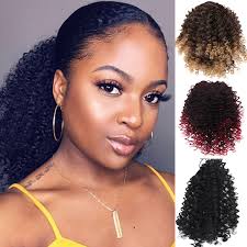 $ 249.99 from $ 84.99. Difei Drawstring Puff Ponytail Afro Kinky Curly Synthetic Hair Extension Clip In Pony Tail For African American Hair Extension Buy At The Price Of 7 65 In Aliexpress Com Imall Com