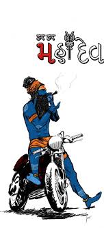 Mahadev stickers for whatsapp is a free communication app, and has been developed by techy androider. Jai Bhola Hetea Sharechat Har Har Mahadev Bike Sticker 720x1560 Wallpaper Teahub Io