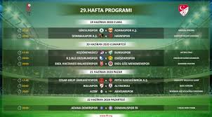 Lig içinde yer alan takımların puan cetvelindeki sıralamasını, puanlarını, oynadıkları maç sayısını, attıkları ve yedikleri gollerin sayısını, averajlarını ve son beş. Tff 1 Lig De 29 30 31 Ve 32 Hafta Programlari Belli Oldu Manset Turkiye