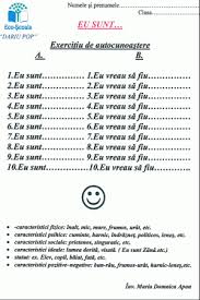 □ abateri comportamentale grave, deviant. Proiect Didactic Consiliere Si Orientare Clasa A Iv A Cine Sunt Eu