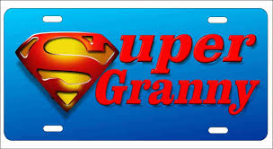 Maybe you would like to learn more about one of these? Super Granny Personalized Novelty Front License Plate Decorative Aluminum Car Tag Personalized License Plates Decorative License Plates Front License Plates Car Tags Airbrush