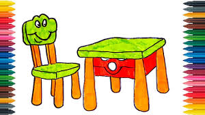 Shildren S Table And Chair Drawing For Kids How To Draw And Paint Table And Chair Video For Kids Youtube Drawing for beginners drawing for kids doodle drawings easy drawings cute sloth pictures sloth drawing free online coloring sloth tattoo how to draw a sloth for kids, step by step, drawing guide, by dawn.