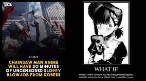 Chainsaw man kobeni blowjob manga
