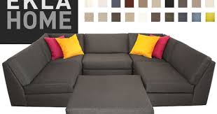 Eco Friendly Outside In Box Sectional By Ekla Home U Shaped Sofa Home U Shaped Couch