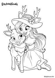 Enchantimals Sharacters Coloring Page Enchantimals Babyhouse Info Ausmalbilder Ausmalen Zeichnung