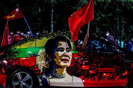 Myanmar is bordered by bangladesh and india to its northwest, china to its northeast. Suu Kyi S Party Claims Victory In Myanmar