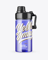 Color Sport Bottle With Water Mockup In Bottle Mockups On Yellow Images Object Mockups