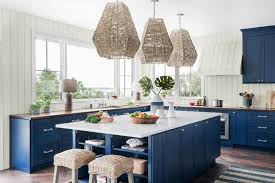 This open concept cottage style kitchen offers colorful yellow and blue painted shaker style cabinets to give a coastal vibe to the space. Hgtv Dream Home 2021 Kitchen Pictures Hgtv Dream Home 2021 Hgtv