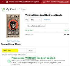 Save with vistaprint business cards promo codes for december 2020. Vistaprint Visiting Card Promo Code
