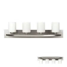 Bennington Ivl370a04 Bpt Gd Lakeland 4 Globe Vanity Bath Light Bar Fixture Brushed Nickel Bath Light Fixtures Bathroom Light Fixtures Brushed Nickel Bath Light