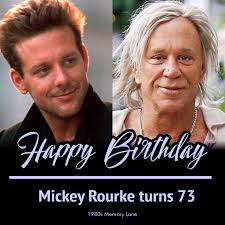 Mickey Rourke Celebrates his 73rd Birthday Today