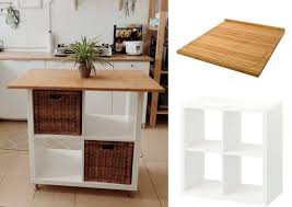 Create the waterfall kitchen island using ikea butcher blocks and use an ikea expedit bookshelf for the mini island. Ikea Kitchen Island Hack Woman S Ikea Hack Shows You How To Create Your Own Kitchen Island For Only 100 Decor Object Your Daily Dose Of Best Home Decorating Ideas