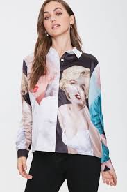 Armpit to armpit 21.5 marilyn monroe tops sweatshirts & hoodies. Marilyn Monroe Button Front Shirt
