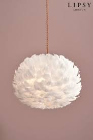 Lipsy Feather Easy Fit Shade In 2020 Feather Light Shade Feather Lamp Bedroom Light Shades