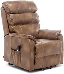 We have an article dedicated to leather riser recliner chairs, so make sure you check that one out too! More4homes Buckingham Elecrtic Rise Recliner Leather Air Riser Sofa Armchair Lounge Chair Tan Amazon Co Uk Home Kitchen