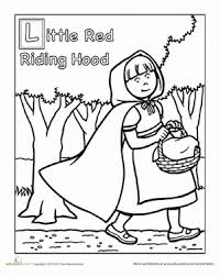 Red Riding Hood Worksheet Education Com Fairy Tales Preschool Little Red Riding Hood Red Riding Hood Art