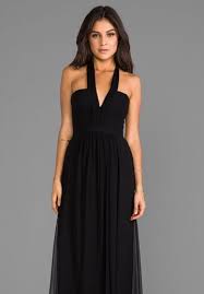 Bcbgmaxazria Starr Halter Dress In Black