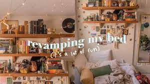 Revamping My Bed Youtube Indie Dorm Room Bed Makeover Room Inspiration Bedroom