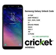 Just simply select your phone manufacturer as samsung, select the network of your samsung galaxy grand prime is locked to, enter phone model number and imei number. Cricket Unlock Code Samsung Galaxy J3 Top Amp Prime 3 Note 9 Ebay
