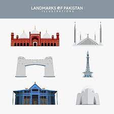 Landmarks Of Pakistan Illustrations Collection Vector Architecture Attraction Background Png And Vector With Transparent Background For Free Download In 2021 Vector Famous Landmarks Pakistan
