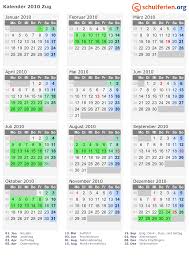 Alle feiertage der schweiz 2021: Kalender 2010 Zug